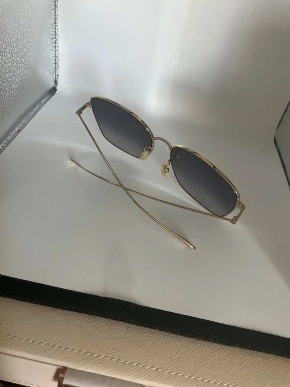 GUCCI GG1030SK 003 Gold/Grey Women Authentic Sunglasses